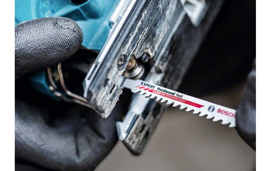 Bosch Professional Stichsägeblatt EXPERT Hardwood Fast T 144 DHM, 3 Stück
