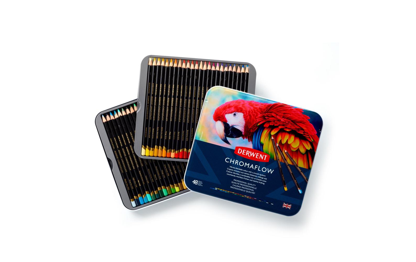 Derwent Chromaflow Buntstifte, mehrfarbig, 3,5 mm, 48-teilig