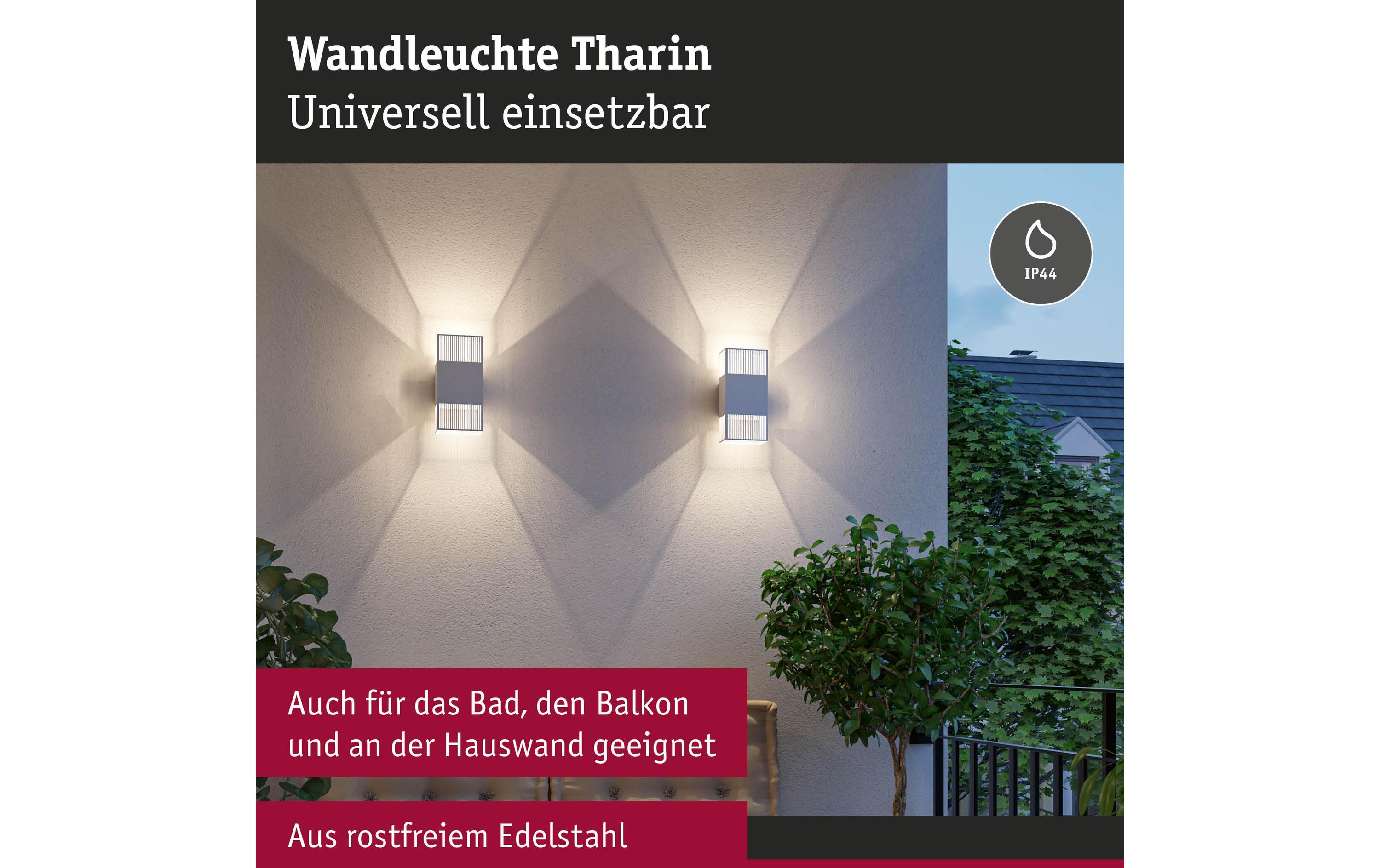 Paulmann LED Wandleuchte Tharin, Weiss
