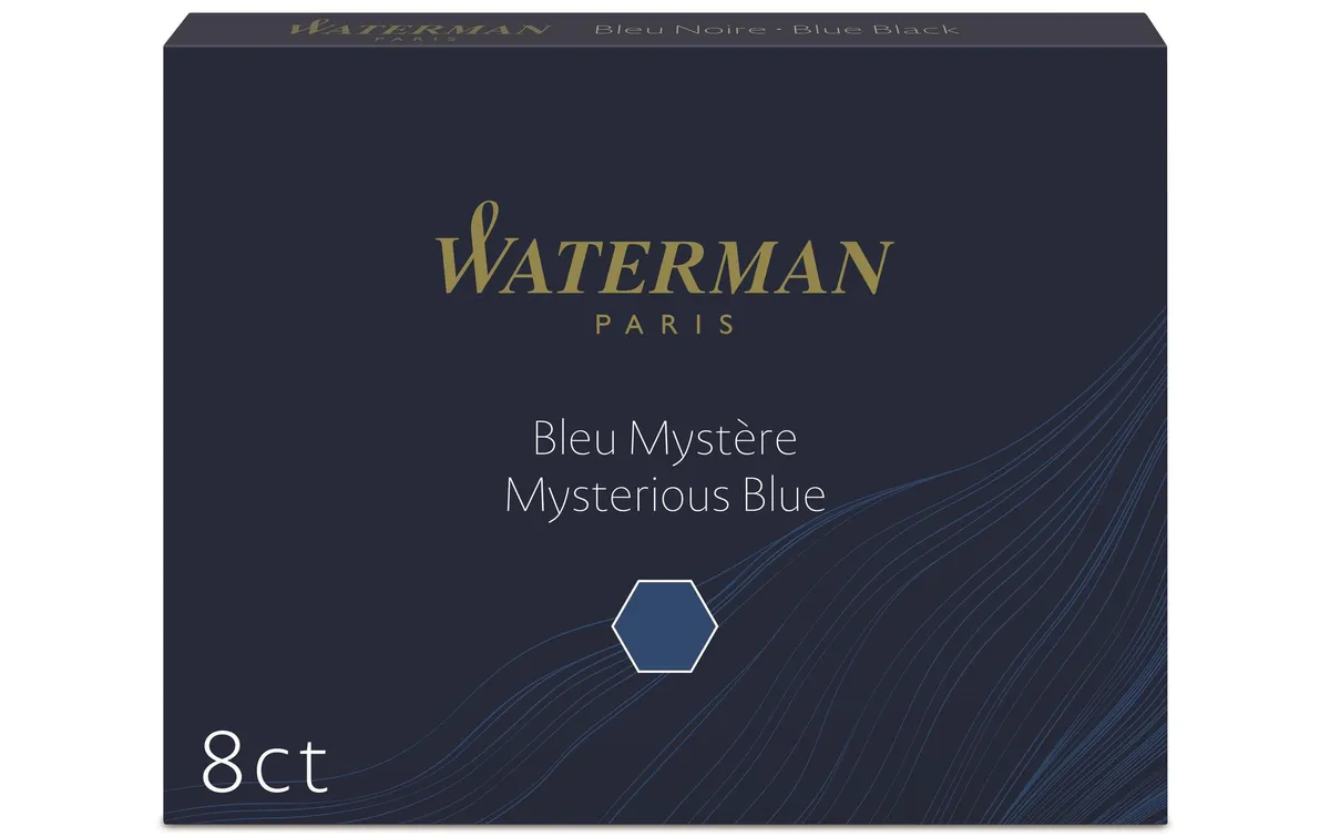 WATERMAN Tintenpatrone Standard Dunkelblau, 8 Stück WATERMAN Tintenpatrone Standard Dunkelblau, 8 Stück