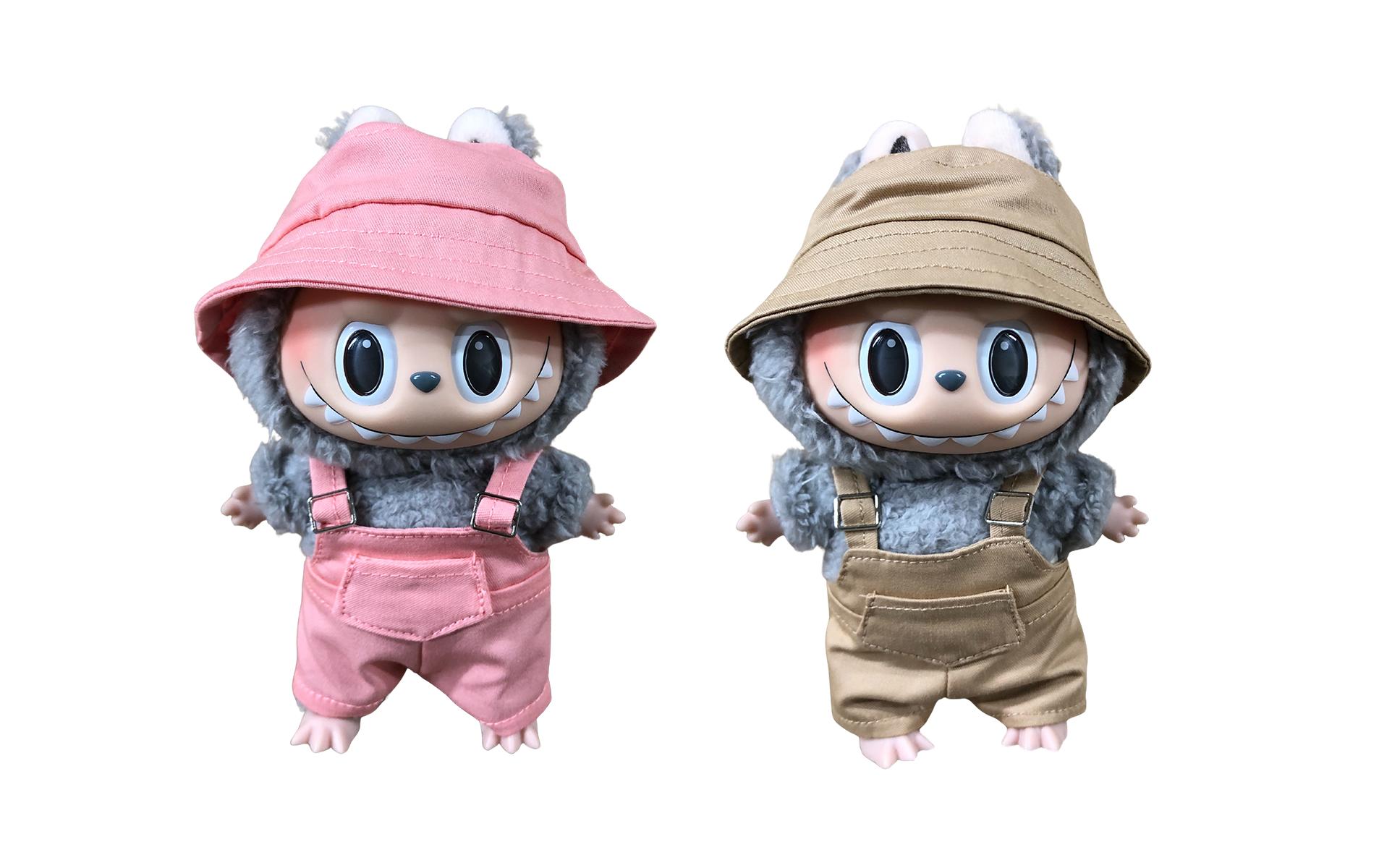 Nize Puppenkleidung Labubu Outfit Fischer, Pink/Beige Nize Puppenkleidung Labubu Outfit Fischer, Pink/Beige