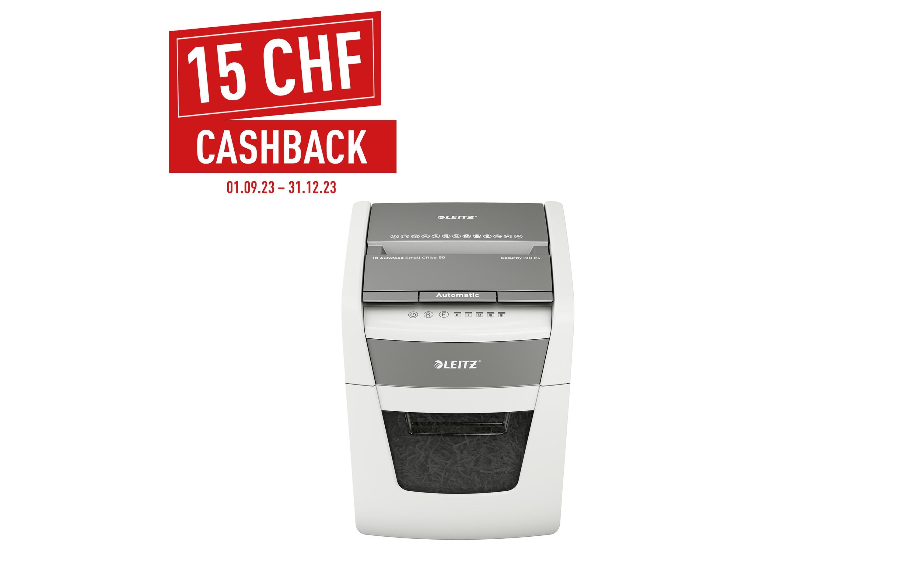 Leitz Bürogeräte Aktenvernichter IQ Autofeed 50 P-4, 50 Seiten Leitz Bürogeräte Aktenvernichter IQ Autofeed 50 P-4, 50 Seiten