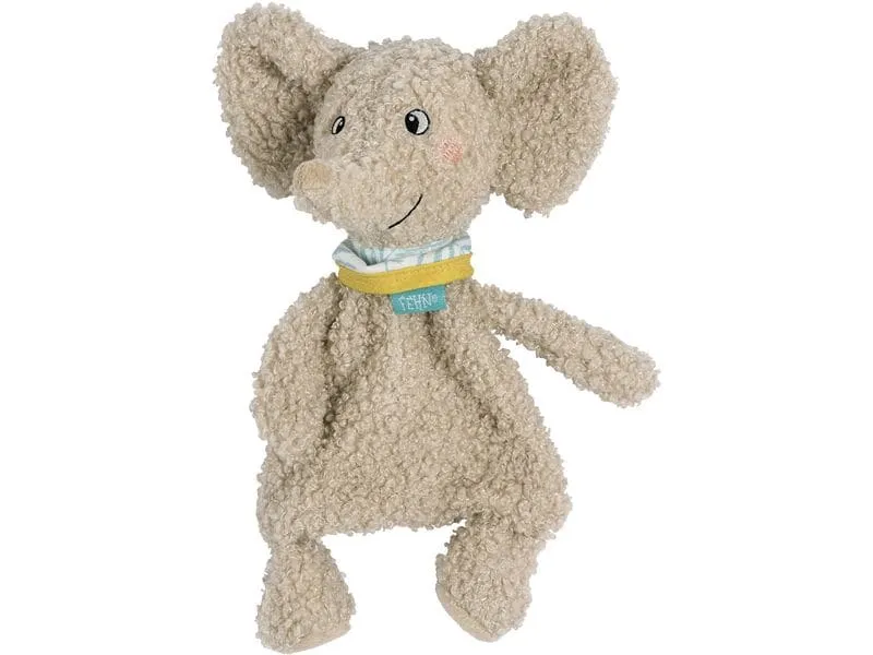 fehn Schmusetuch Elefant, Beige, 21 cm