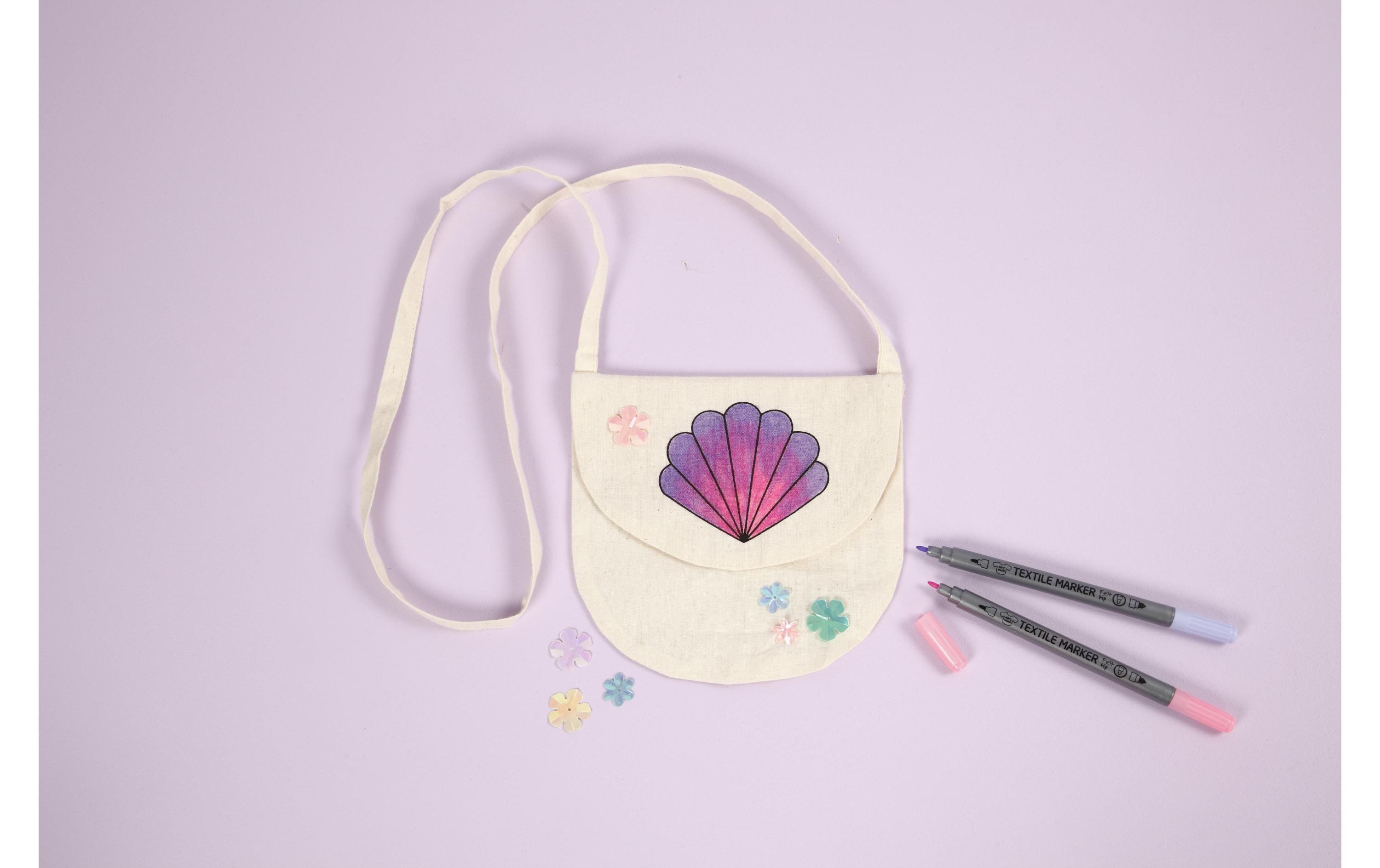 Creativ Company Brustbeutel 15 x 14 cm, Natur, Muschel, 1 Stk. Creativ Company Brustbeutel 15 x 14 cm, Natur, Muschel, 1 Stk.