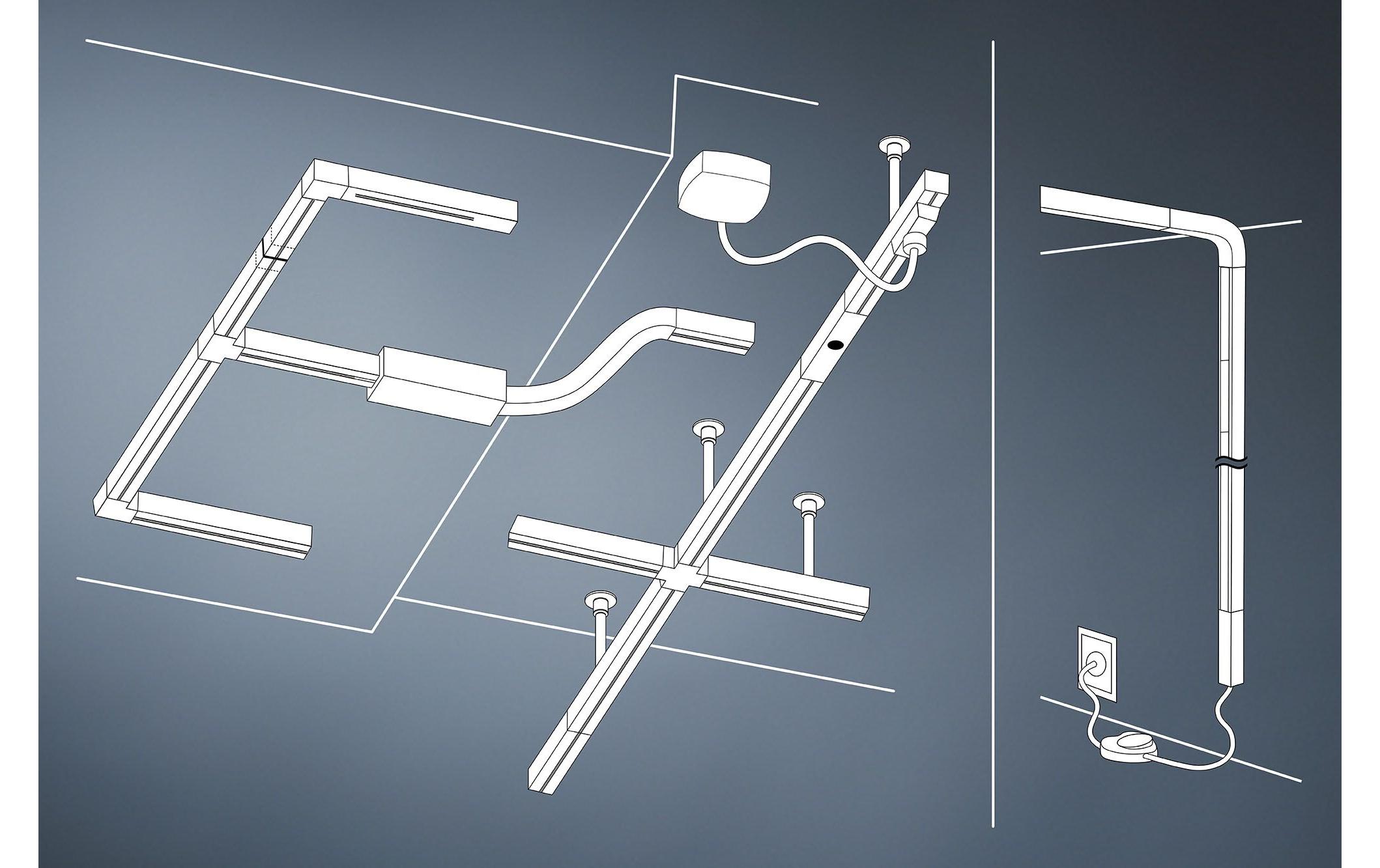 Paulmann URail Schiene 1m 230 V Signalweiss