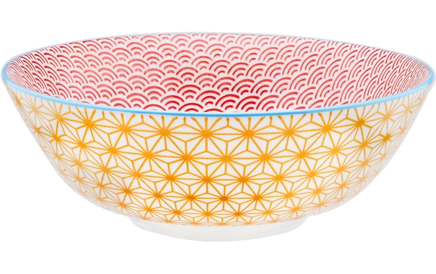 Björn Suppen- & Pastateller Pattern Ø 21 cm, 6 Stück, Mehrfarbig