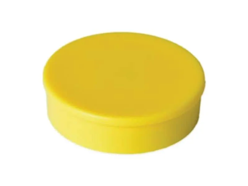 Berec Haftmagnet Ø 30 mm, 10 Stück, Gelb