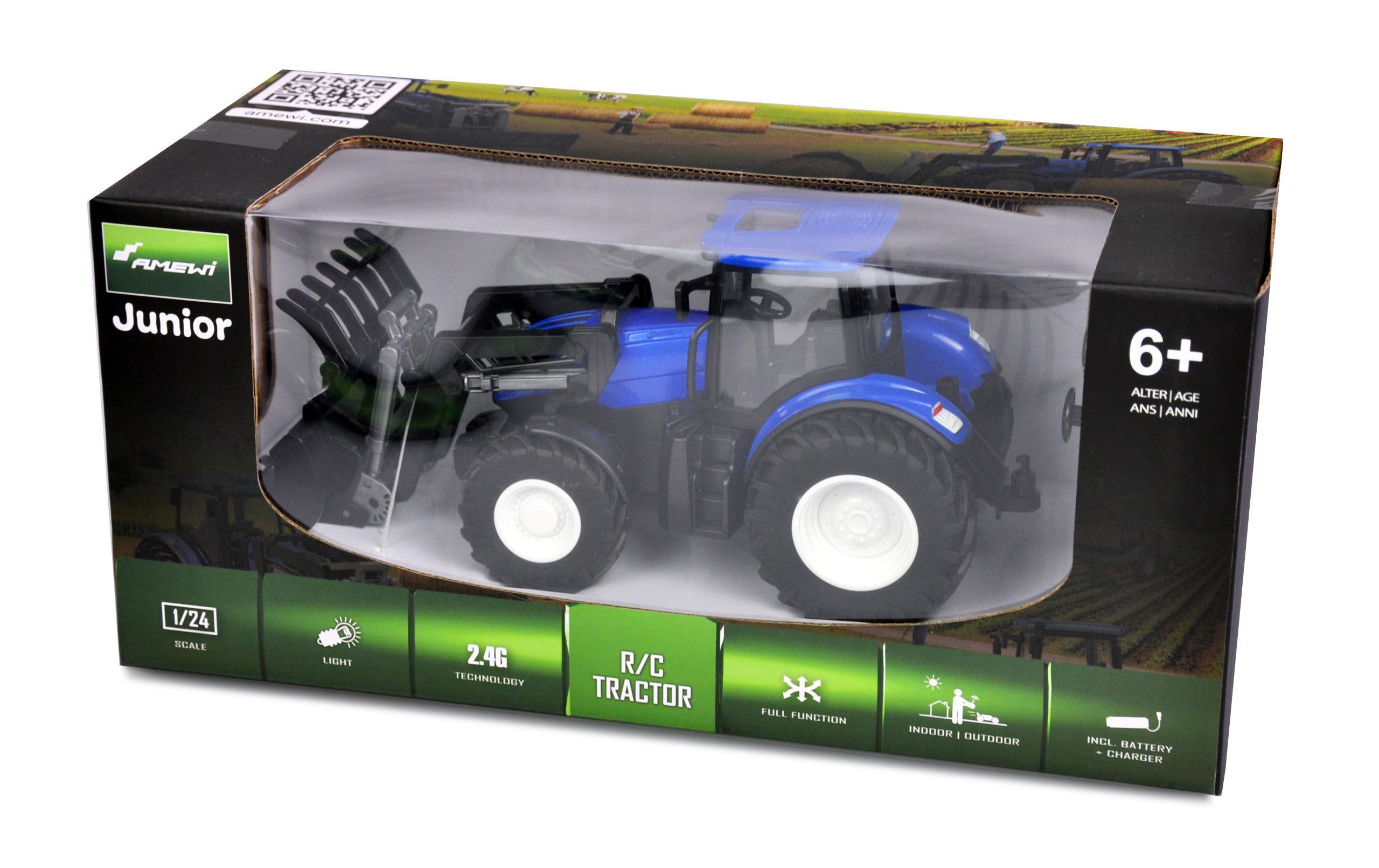 Amewi Traktor mit Frontlader RTR, 1:24