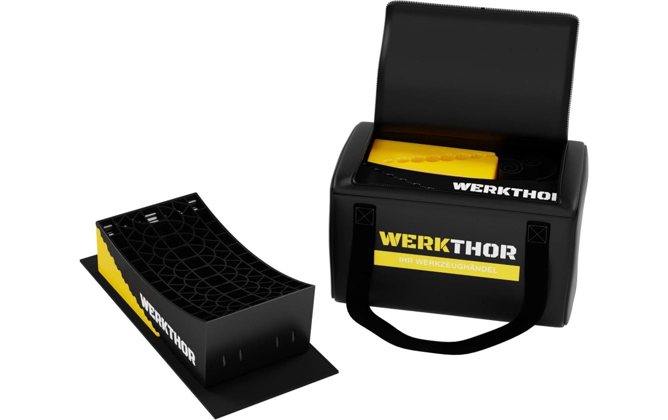 Werkthor Stufenlose Auffahrkeile 2er Set, Gelb