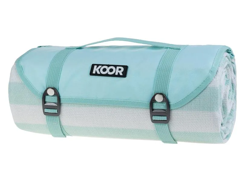 KOOR Picknickdecke Stripes mint 200 x 300 cm