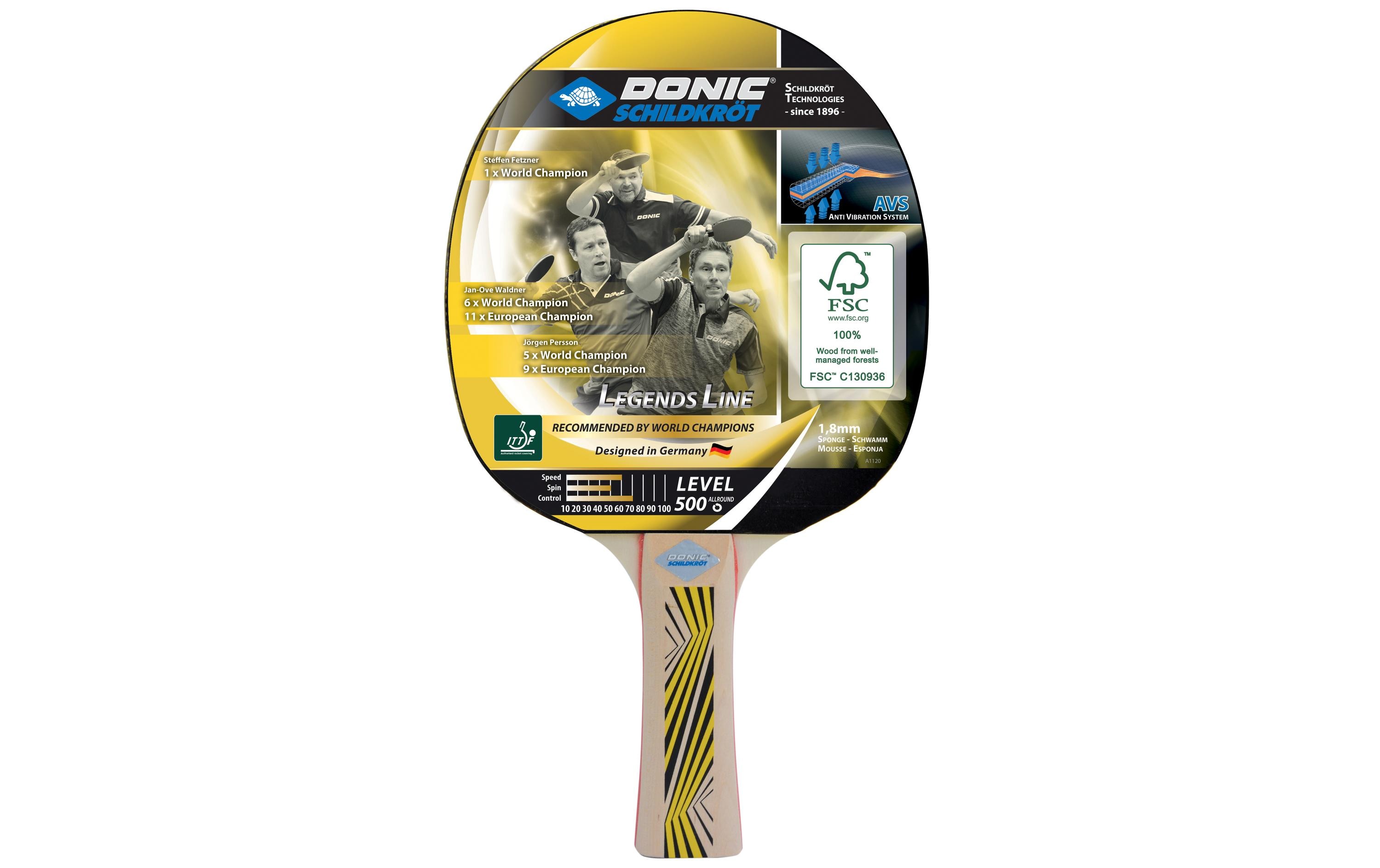 DONIC Schildkröt Tischtennisschläger Legends 500 DONIC Schildkröt Tischtennisschläger Legends 500