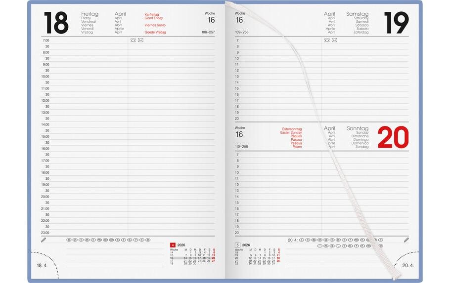 Biella Geschäftsagenda Colorful Blau, 1T/1S, 14.5 x 20.5 cm Biella Geschäftsagenda Colorful Blau, 1T/1S, 14.5 x 20.5 cm