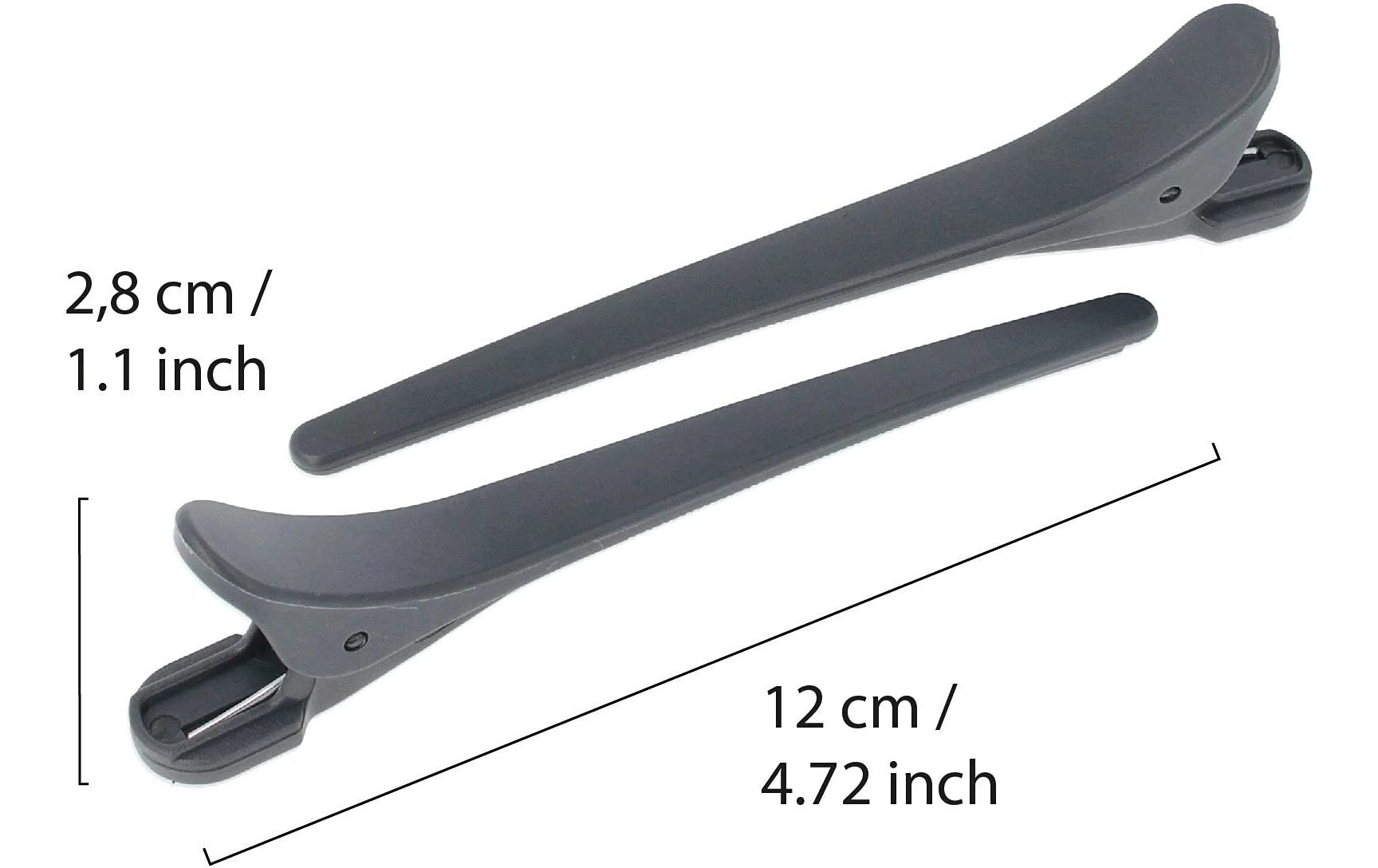 Parsa Beauty Frisier-Haarclips Grau 3 Stück