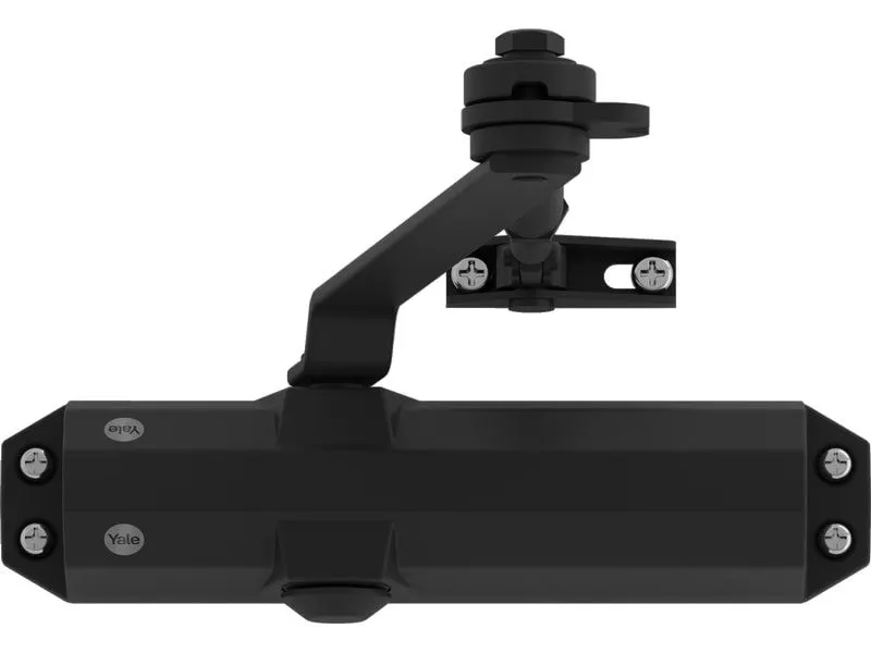 Yale Türschliesser mit Feststellarm, Serie 4500 Schwarz Yale Türschliesser mit Feststellarm, Serie 4500 Schwarz
