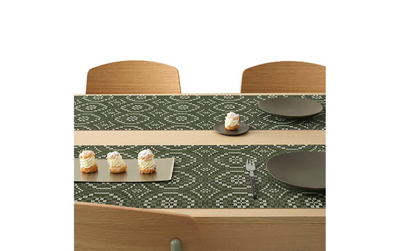 Chilewich Tischläufer Overshot Thymian, 36 x 183 cm