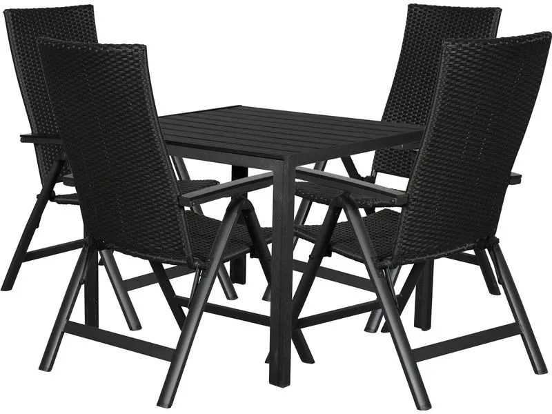 Schou Tisch Noah 90 x 90cm – Schwarz