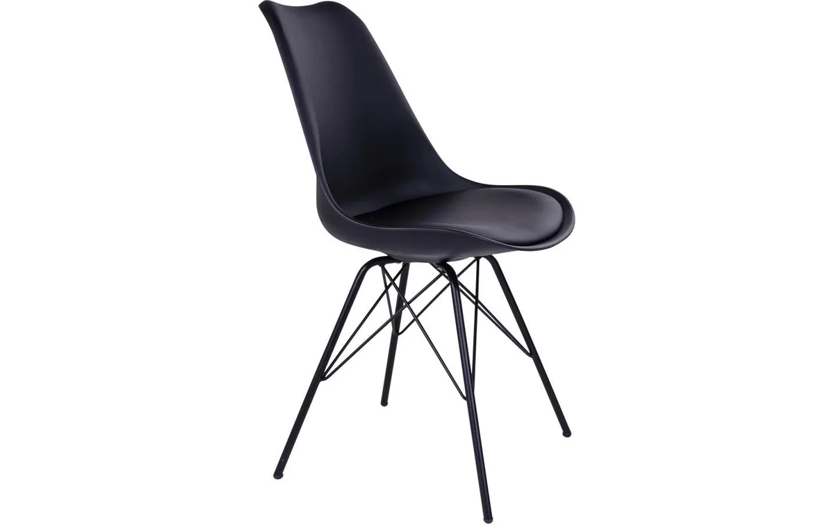 House Nordic Stuhl Oslo 2 Stück, 57 x 86 cm, Schwarz