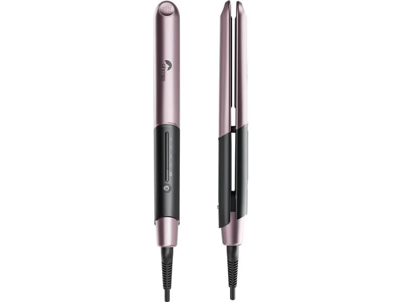 OHMEX Welleneisen OHM-HSY-9763 Schwarz/Dunkelrosa