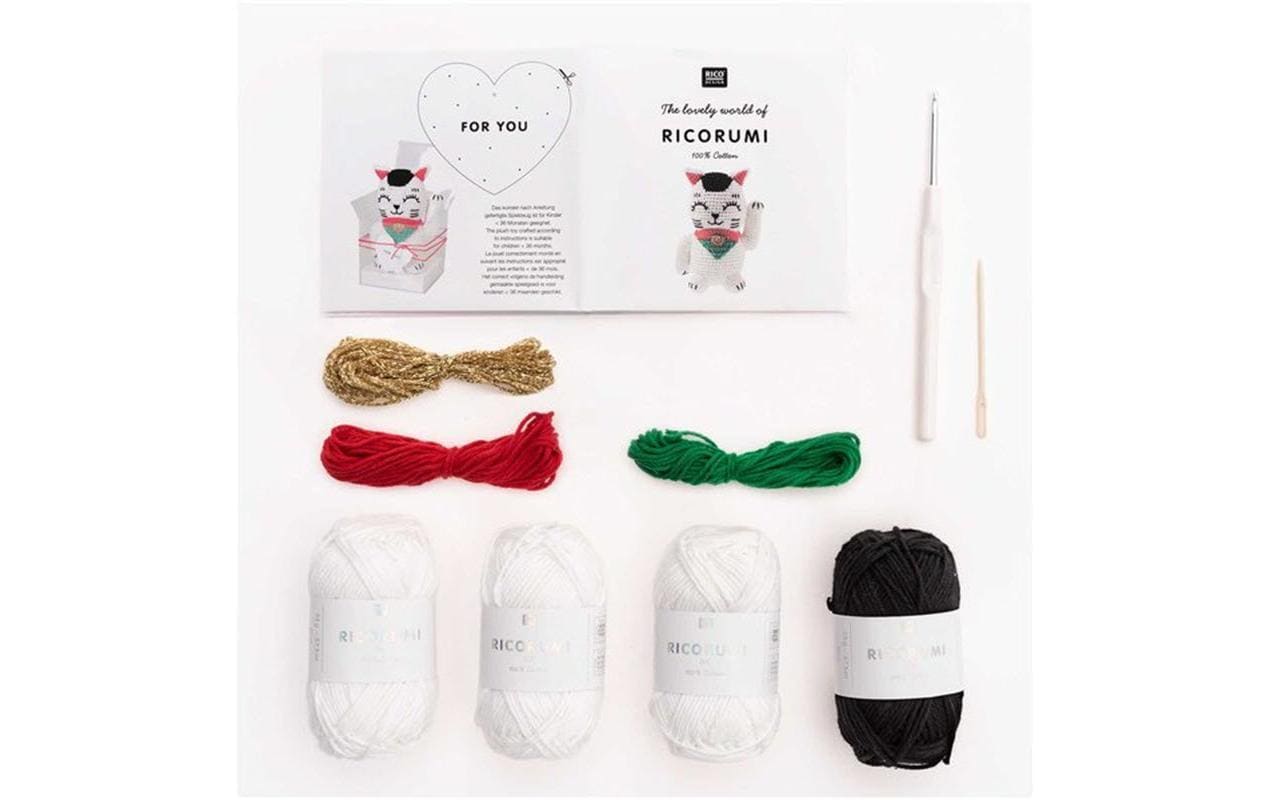 Rico Design Häkelset Creative Ricorumi Lucky Cat Rico Design Häkelset Creative Ricorumi Lucky Cat