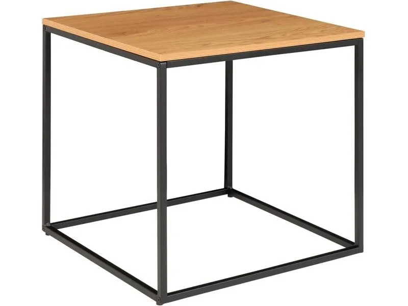 House Nordic Beistelltisch Vita 45 x 45 cm, Nature/Schwarz
