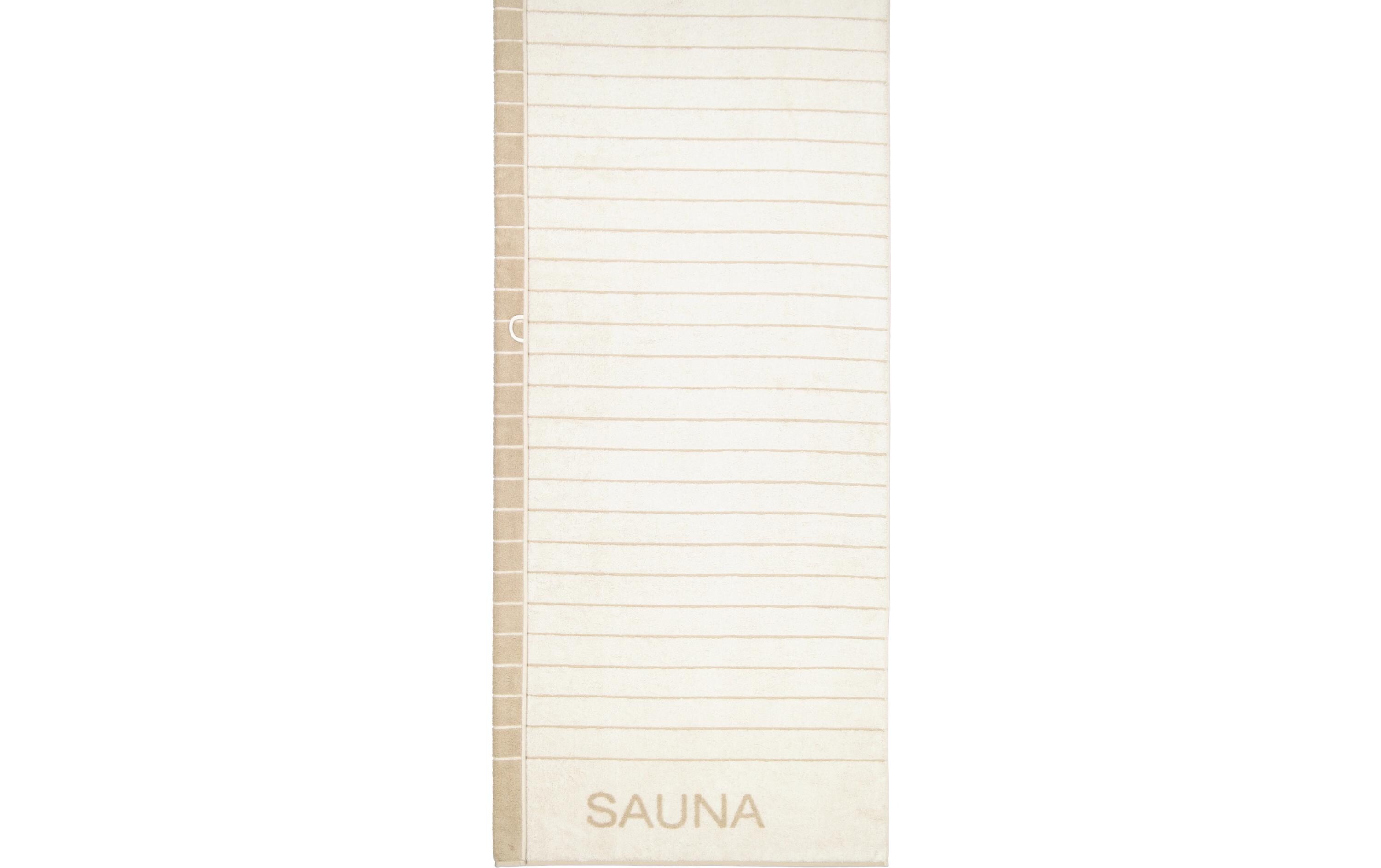 Cawö Saunatuch Balance Doubleface 80 x 200 cm, Natur