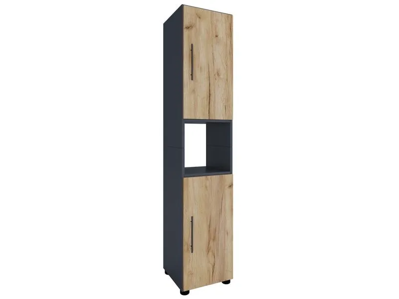 VCM Badezimmerregal Flandu 31 x 160 cm, Braun/Grau VCM Badezimmerregal Flandu 31 x 160 cm, Braun/Grau