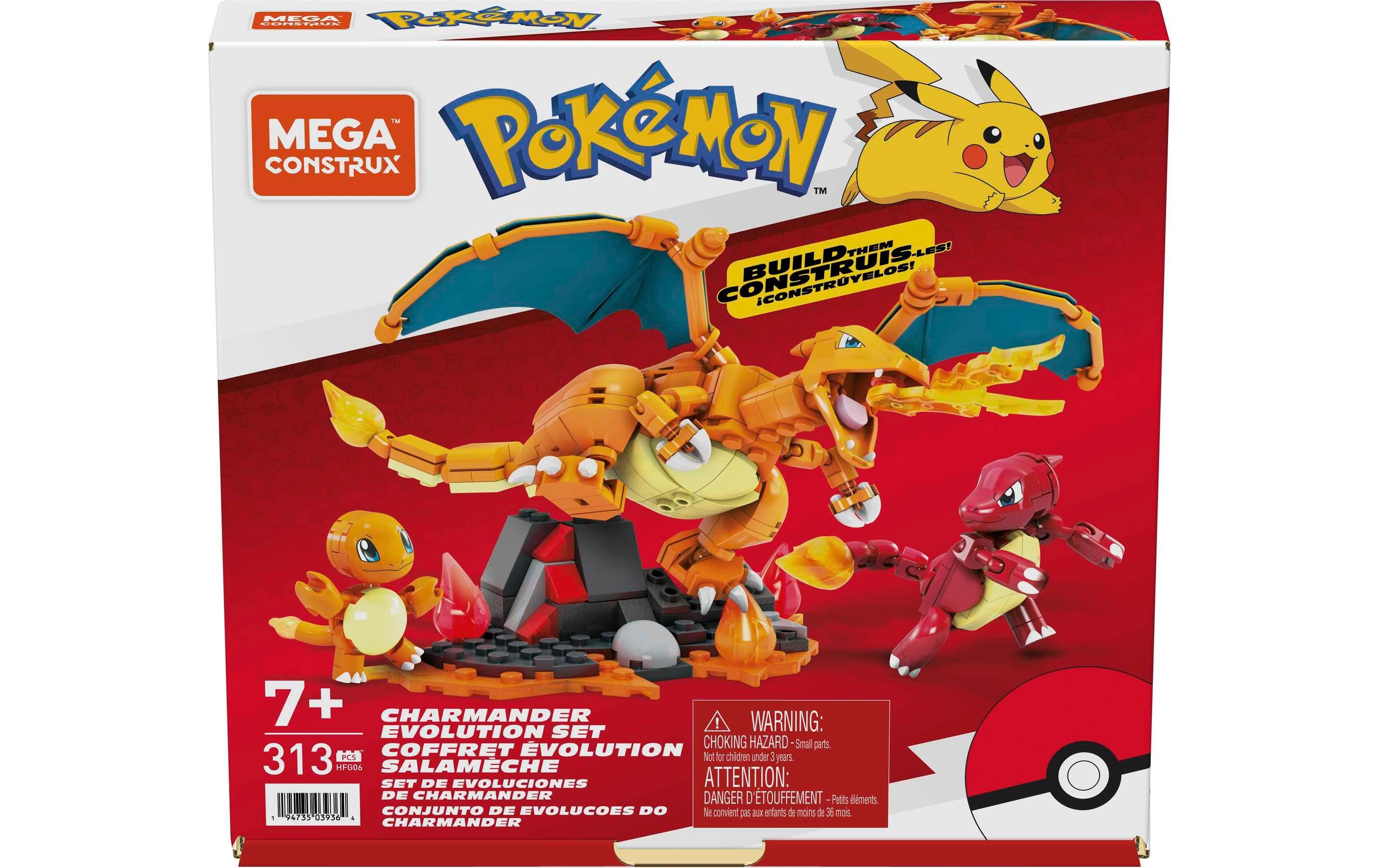 Mega Construx Pokémon Glumanda Evolution Set