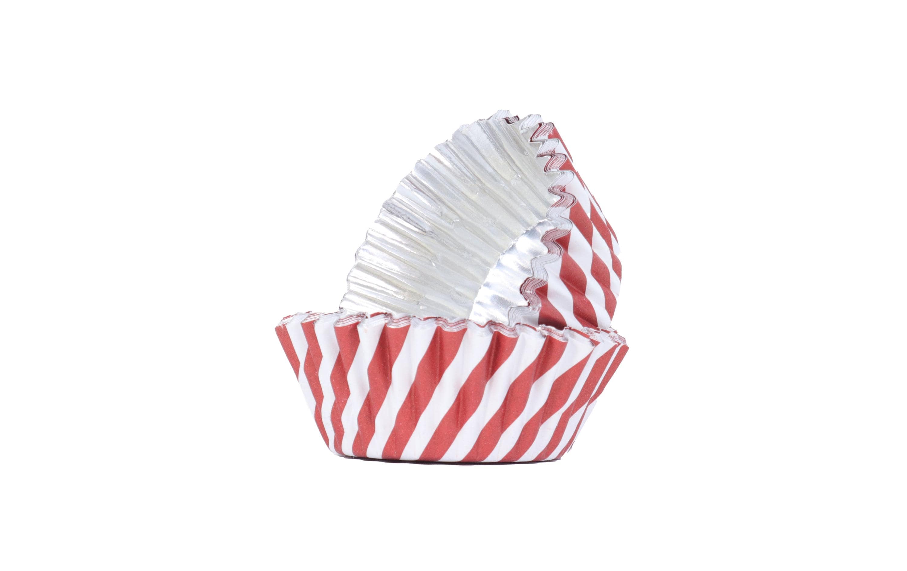PME Muffin-Backform Zuckerstange 30 Stück, Rot/Weiss