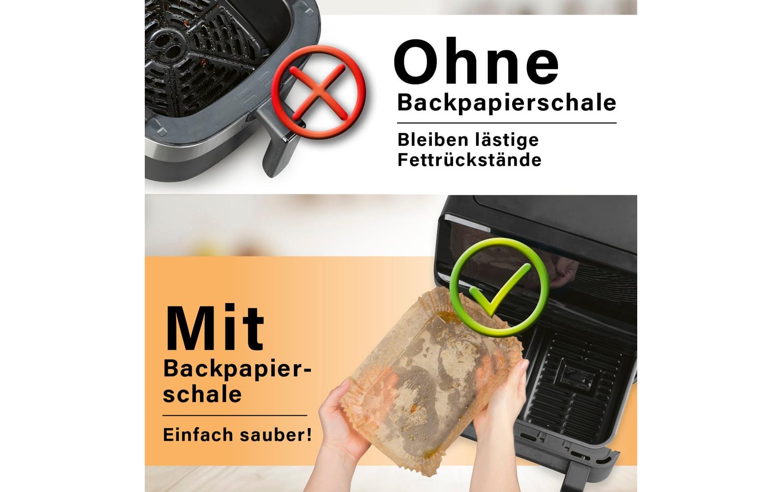 GOURMETmaxx Backpapier 100 Stück, 22 x 14 x 4.5 cm