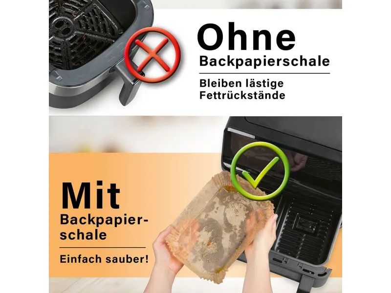 GOURMETmaxx Backpapier 100 Stück, 22 x 14 x 4.5 cm GOURMETmaxx Backpapier 100 Stück, 22 x 14 x 4.5 cm