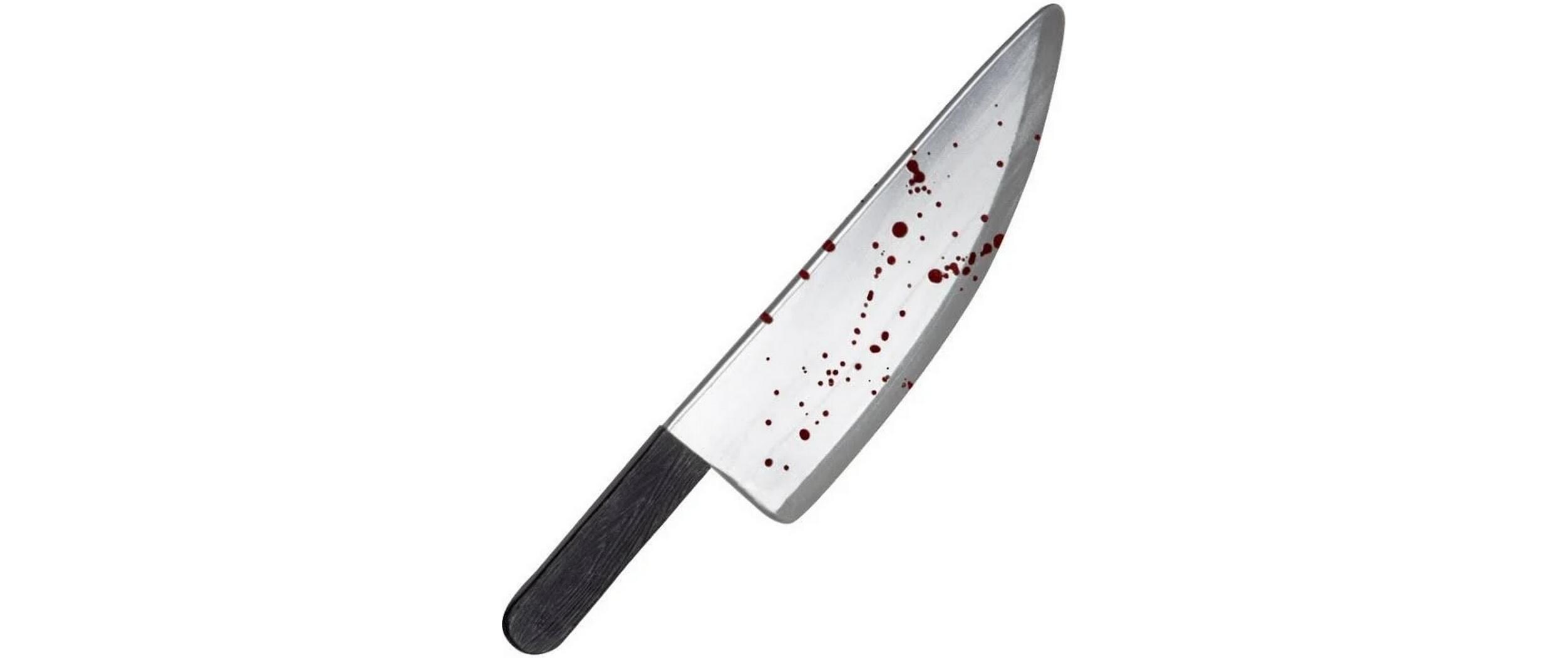 Amscan Kunststoff blutbespritzte Sense 45 cm 3-fach assortiert