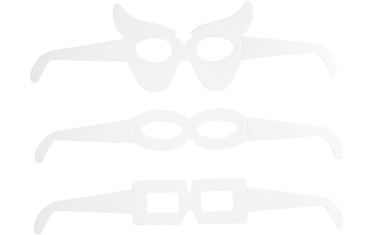 Creativ Company Partybrille 16 Sück, Weiss