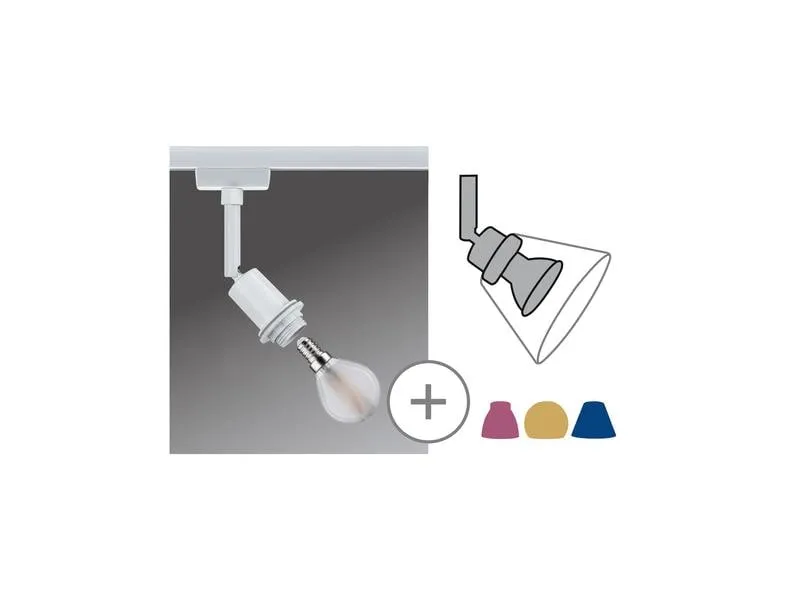 Paulmann Schienenspot URail DecoSystems 1 x E14, 20 W, Weiss Paulmann Schienenspot URail DecoSystems 1 x E14, 20 W, Weiss