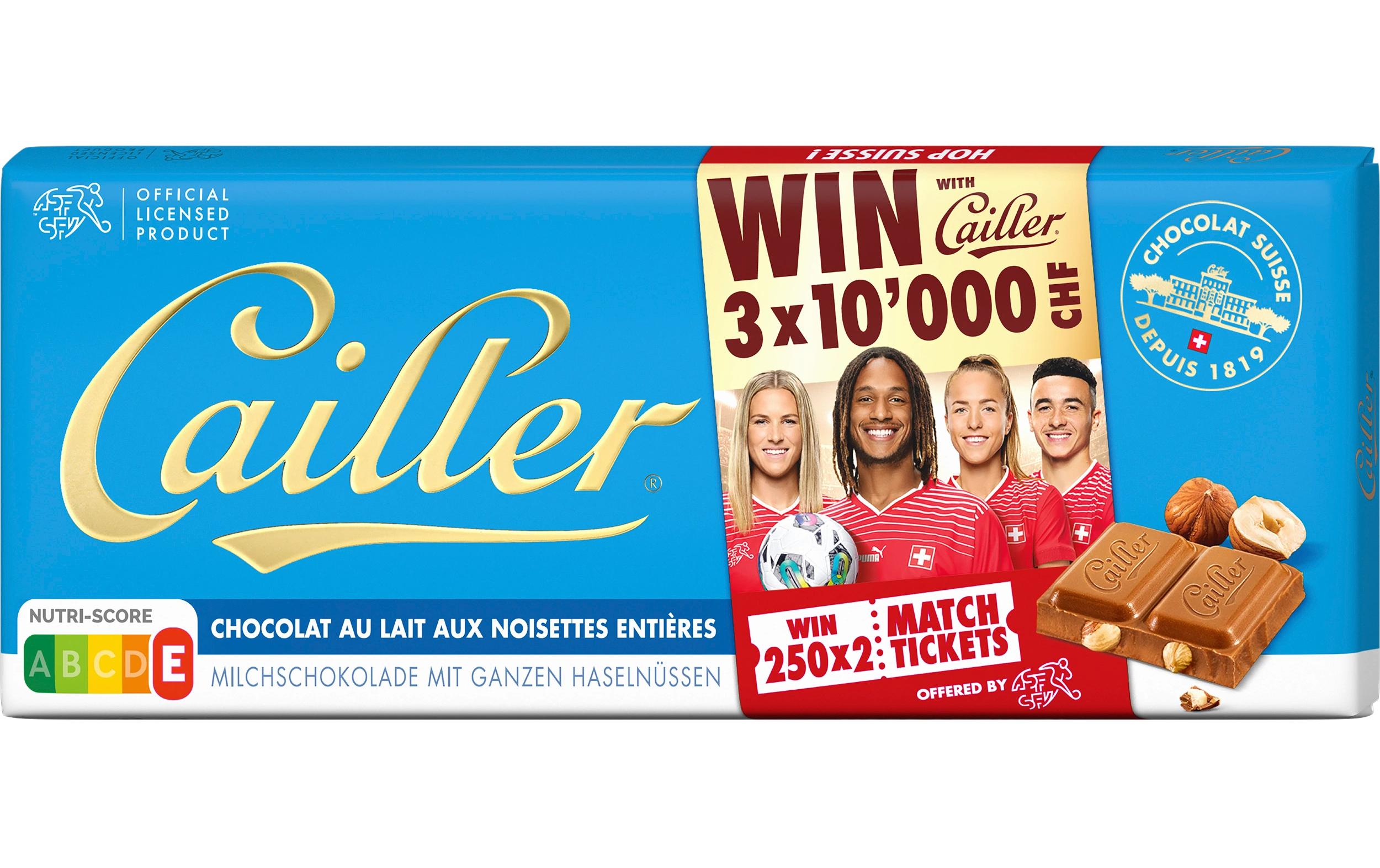 Cailler Tafelschokolade Mix 5 x 100 g