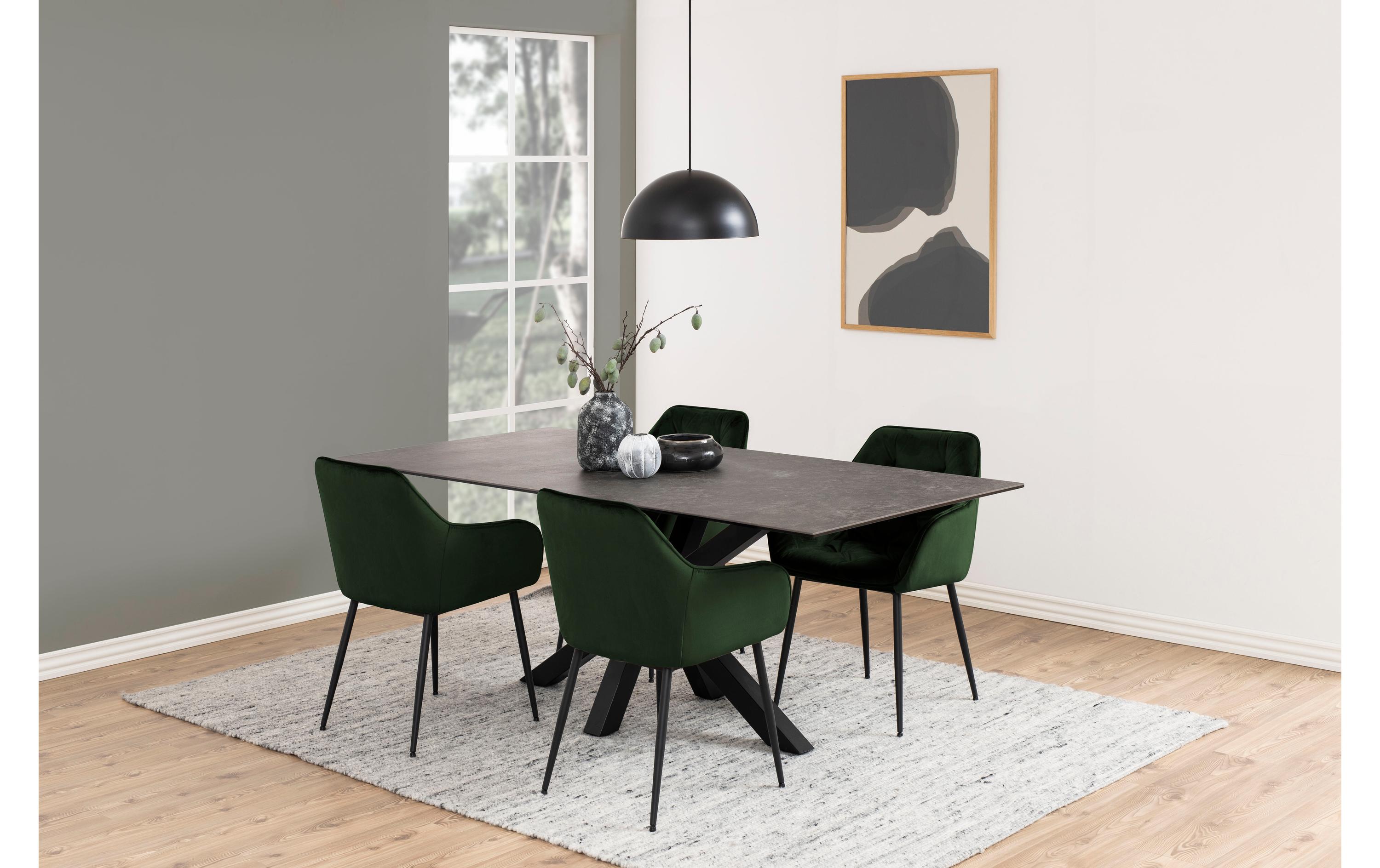 AC Design Stuhl Brooke, 2 Stück Forest Green