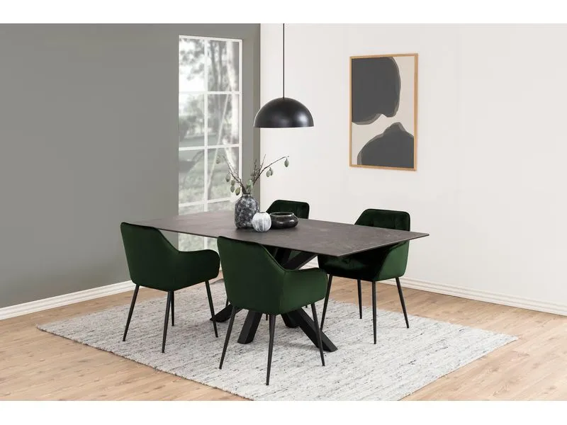 AC Design Stuhl Brooke, 2 Stück Forest Green