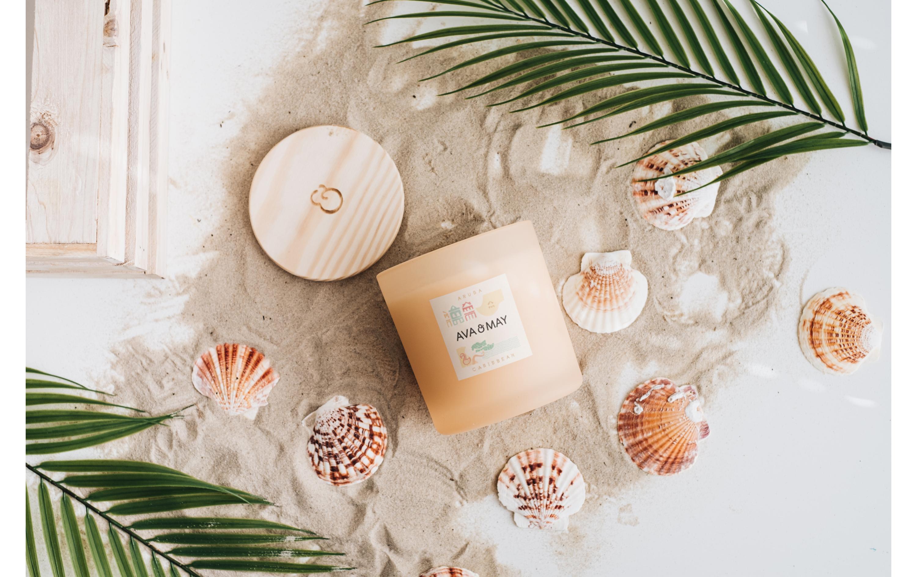 AVA & MAY Duftkerze Aruba, 12 x 12.5 cm