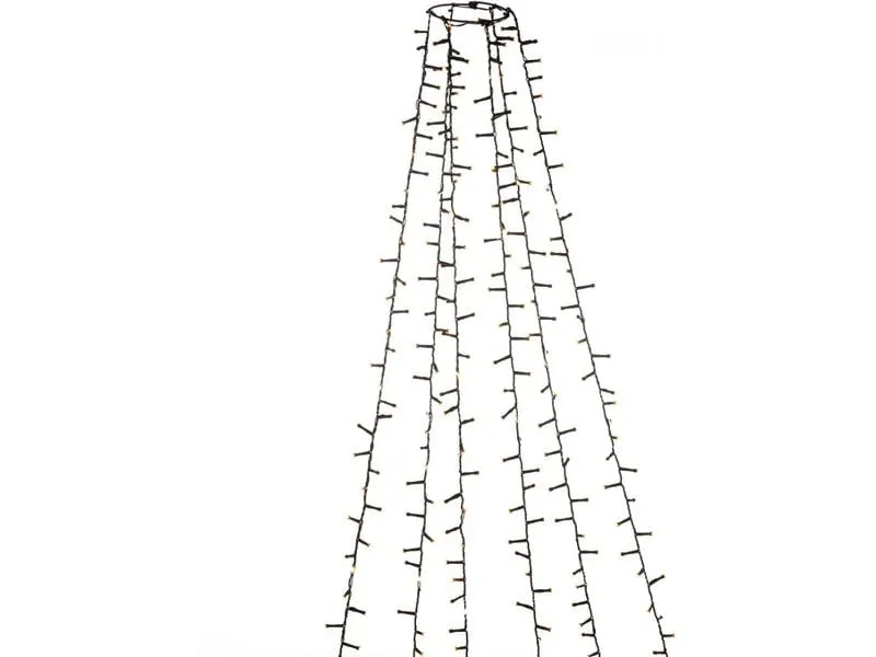 Konstsmide LED Baummantel mit Ring 6 Stränge, 660 Lampen