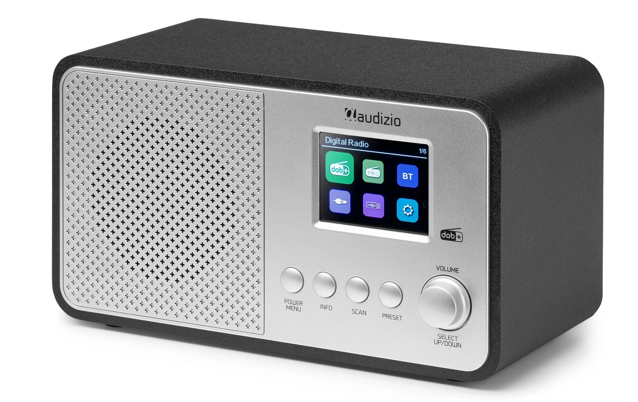 Audizio DAB+ Radio Avio Silber