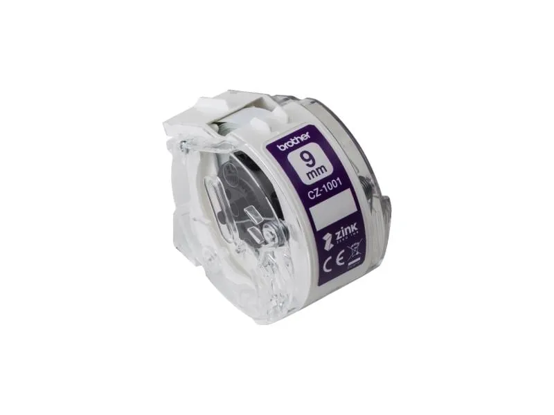 Brother Etikettenrolle CZ1001 ZINK 9 mm x 5 m Brother Etikettenrolle CZ1001 ZINK 9 mm x 5 m
