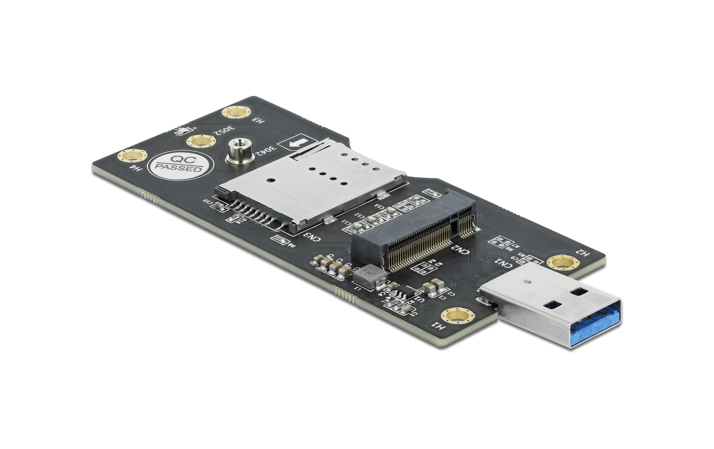 Delock Externes Gehäuse USB 3.0 zu M.2 mit SIM Slot Delock Externes Gehäuse USB 3.0 zu M.2 mit SIM Slot