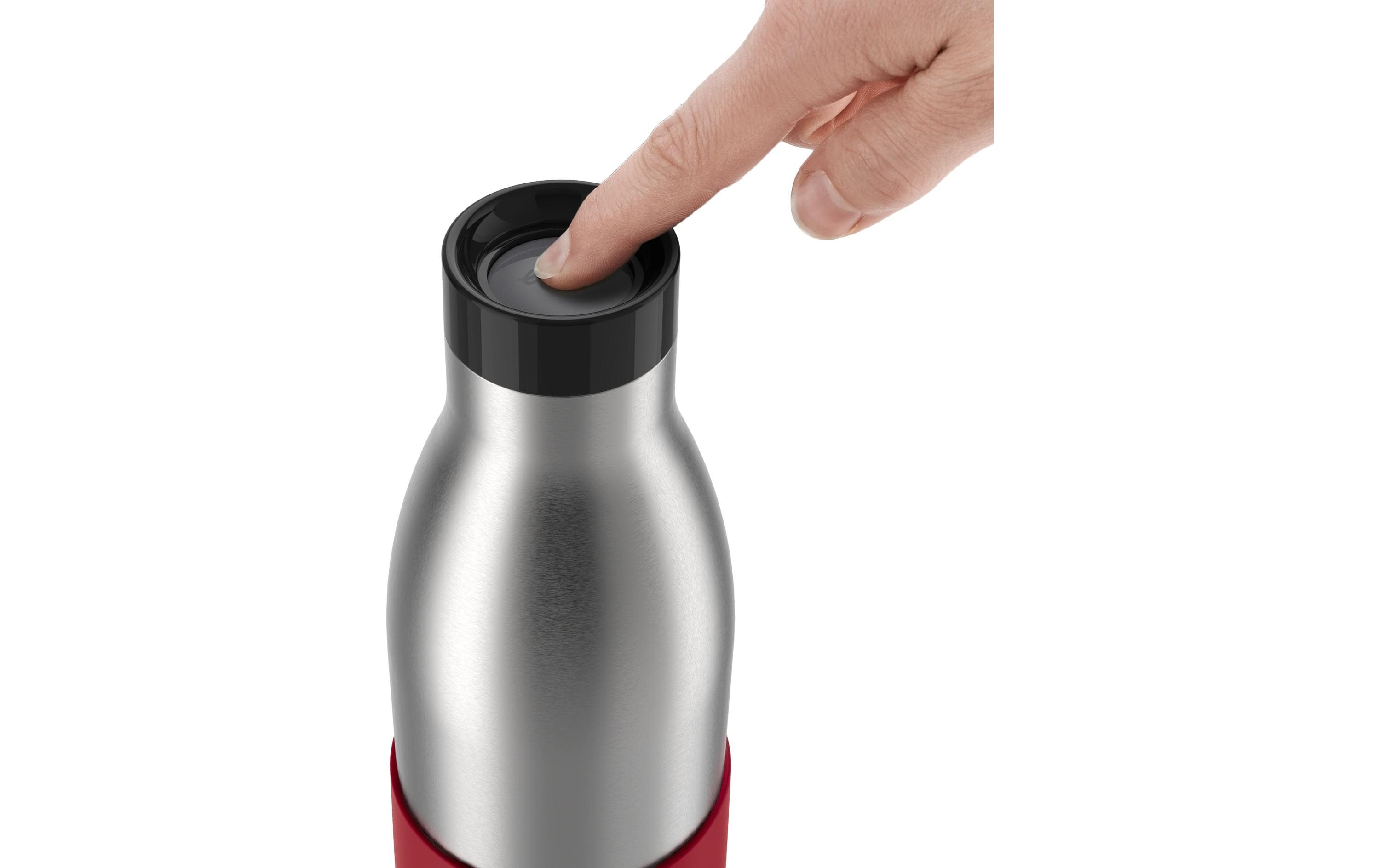 Emsa Trinkflasche Bludrop Sleeve 700 ml, Rot