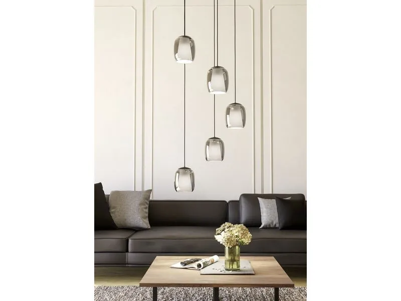 EGLO Leuchten Pendelleuchte CIAMPINO schwarz exkl. E27 5x28W EGLO Leuchten Pendelleuchte CIAMPINO schwarz exkl. E27 5x28W
