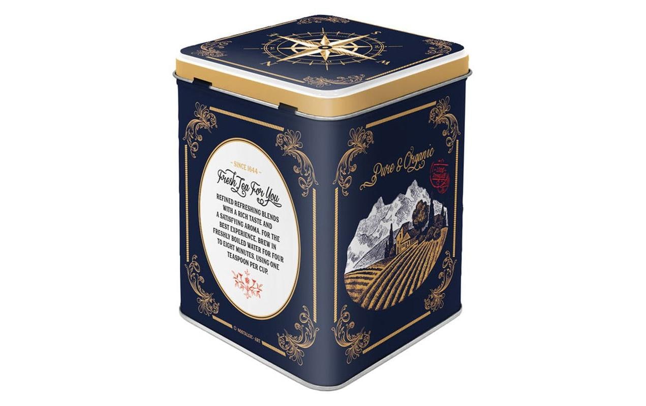 Nostalgic Art Teebeutel-Box Traditional Tea Dunkelblau/Gold/Weiss Nostalgic Art Teebeutel-Box Traditional Tea Dunkelblau/Gold/Weiss