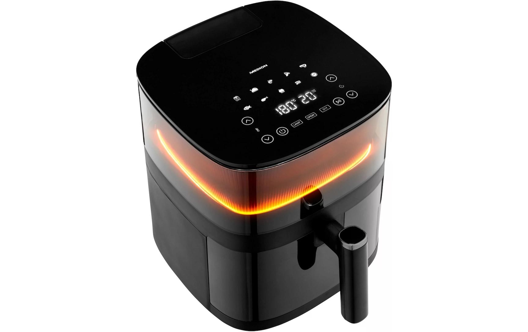Medion Heissluft-Fritteuse MD 11780 5 l, Schwarz