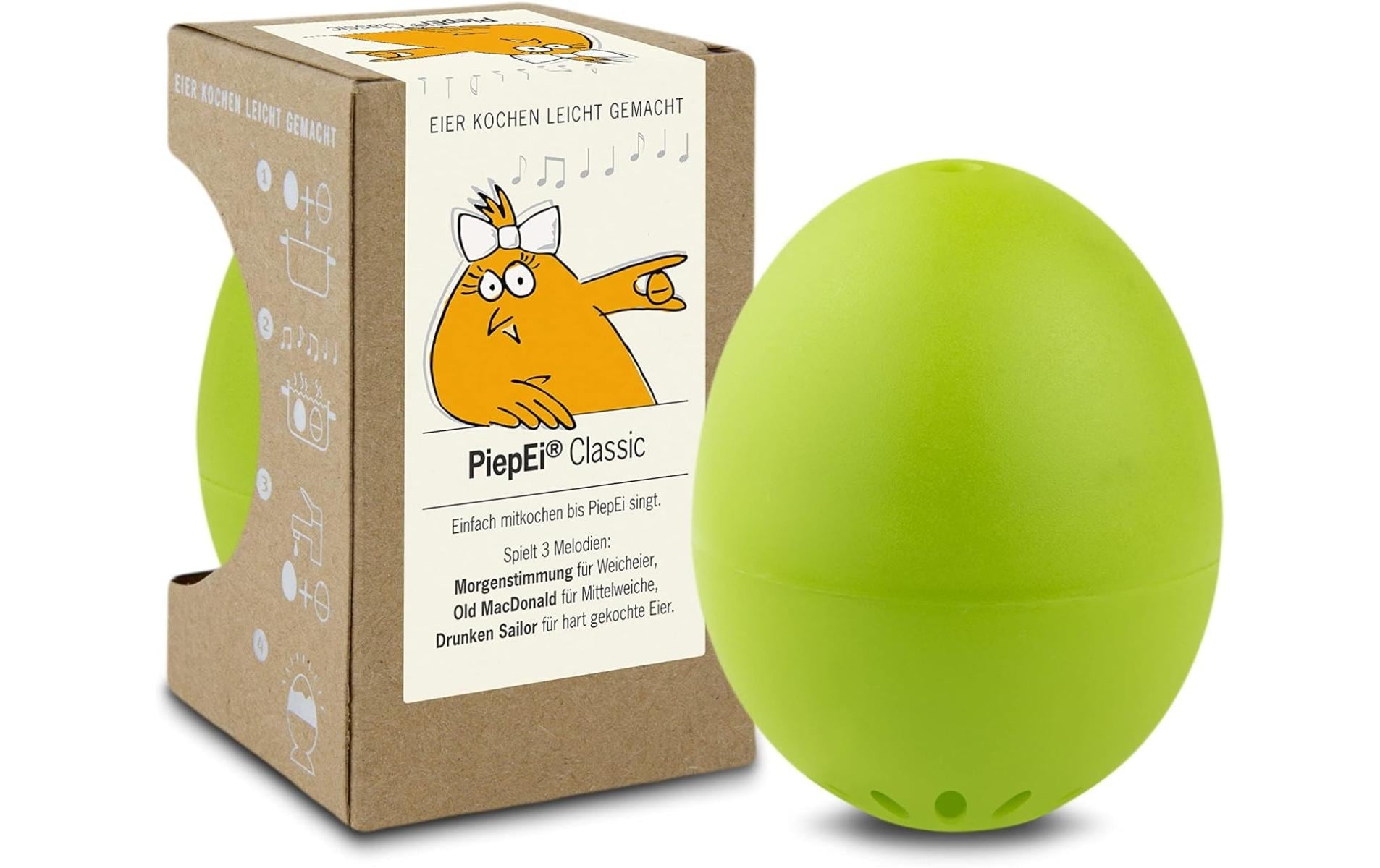 PiepEi Küchentimer Singende Eieruhr Classic, Hellgrün