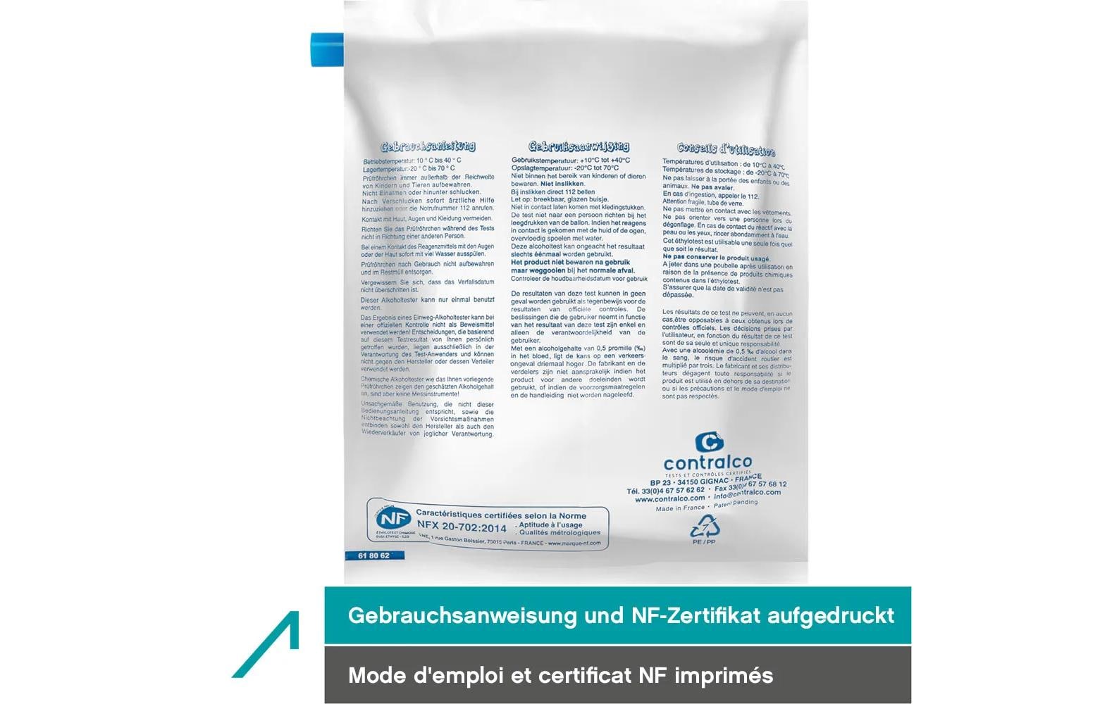 ACE Alkoholtester Einweg 5 Stück