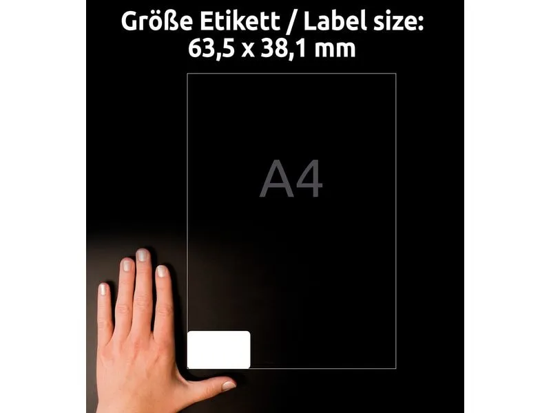 Avery Zweckform Adressetiketten 63.5 x 38.1 mm, 100 Blatt