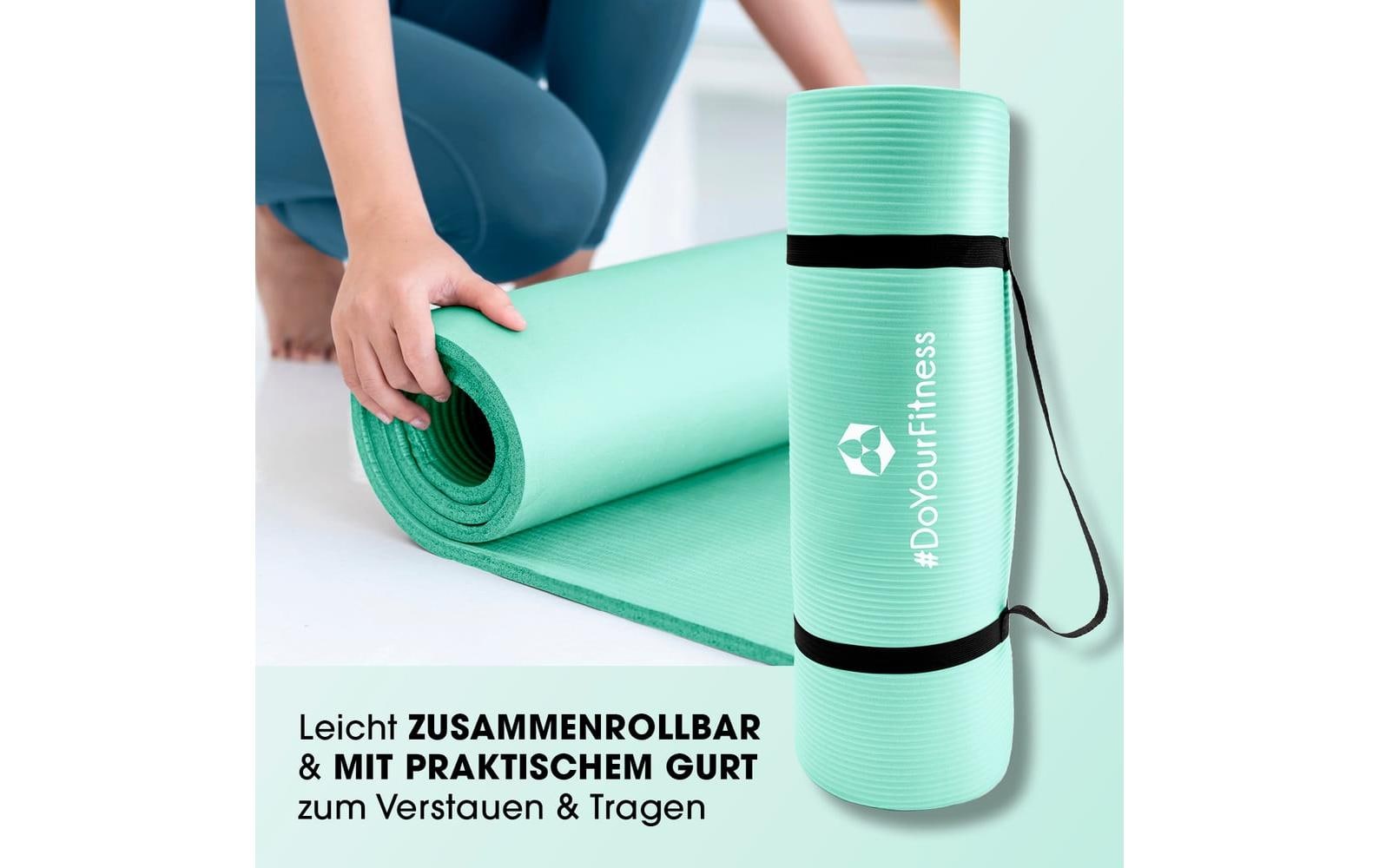 World Fitness Fitnessmatte Jivan 183 cm x 61 cm, Türkis