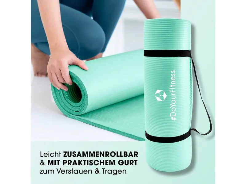 World Fitness Fitnessmatte Jivan 183 cm x 61 cm, Türkis
